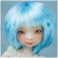 blue wig
